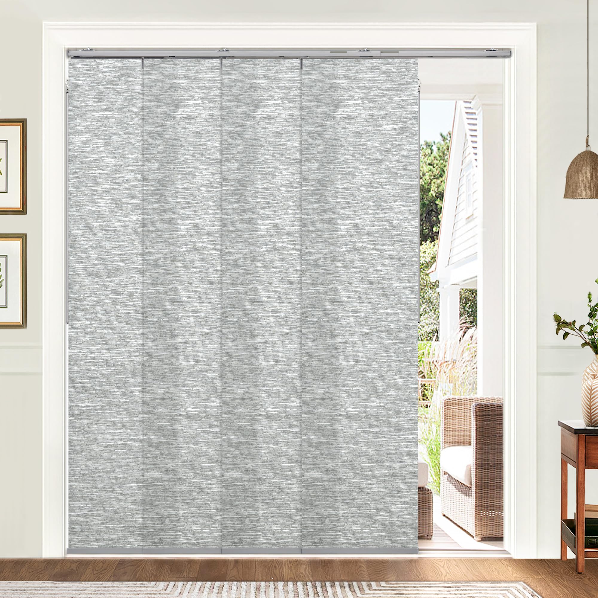 Amazon.com: UNISHADES Panel Track Blinds, Light Filtering Fabric